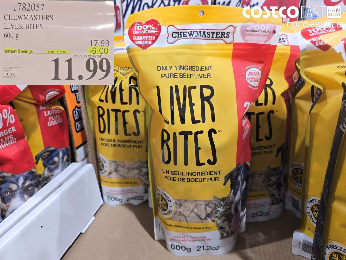 1782057 CHEWMASTERS LIVER BITES ($6.00 INSTANT SAVINGS EXPIRES ON 2026-05-10) $11.99