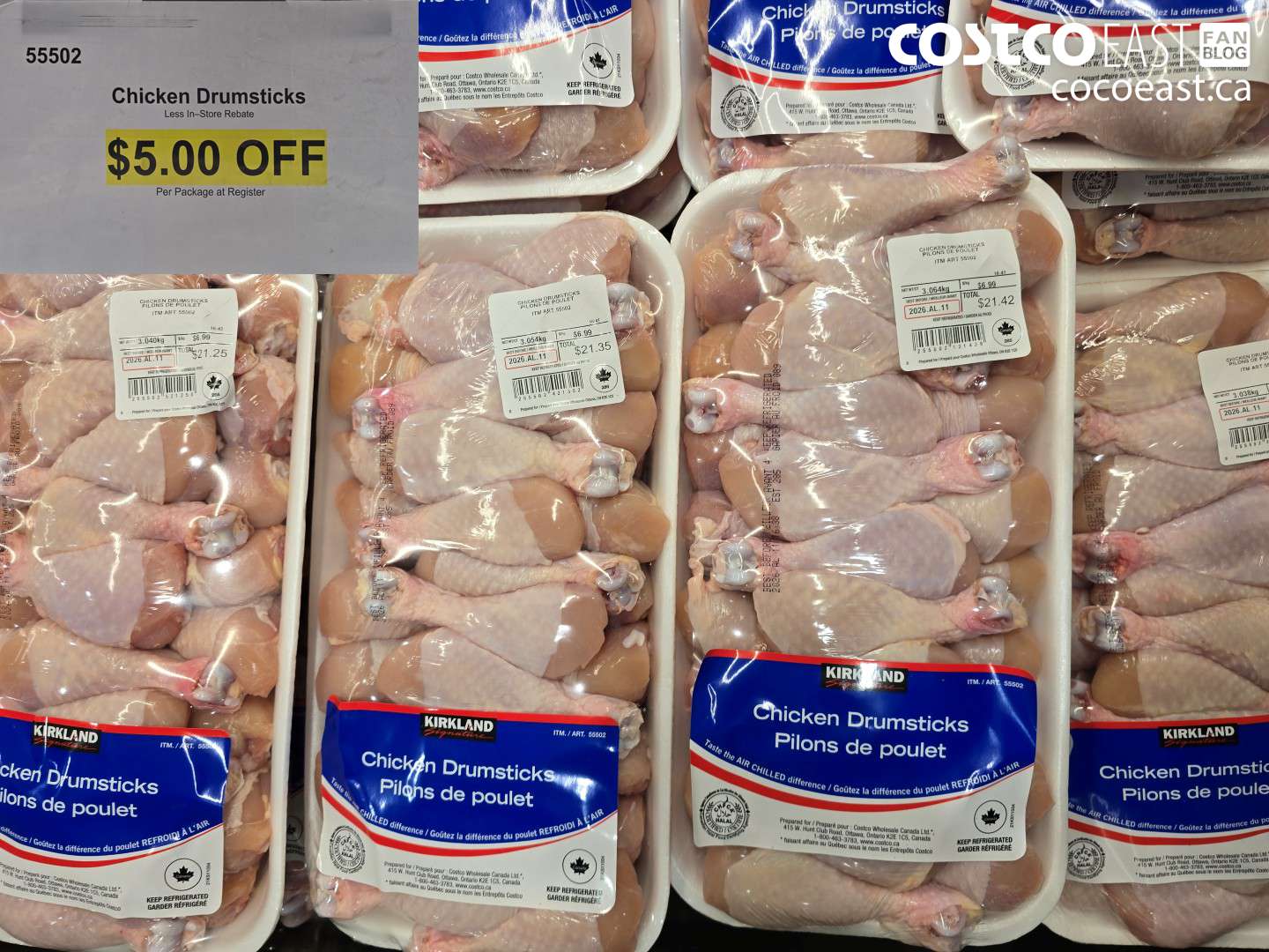 55502 CHICKEN DRUMSTICKS ($5.00 INSTANT SAVINGS)