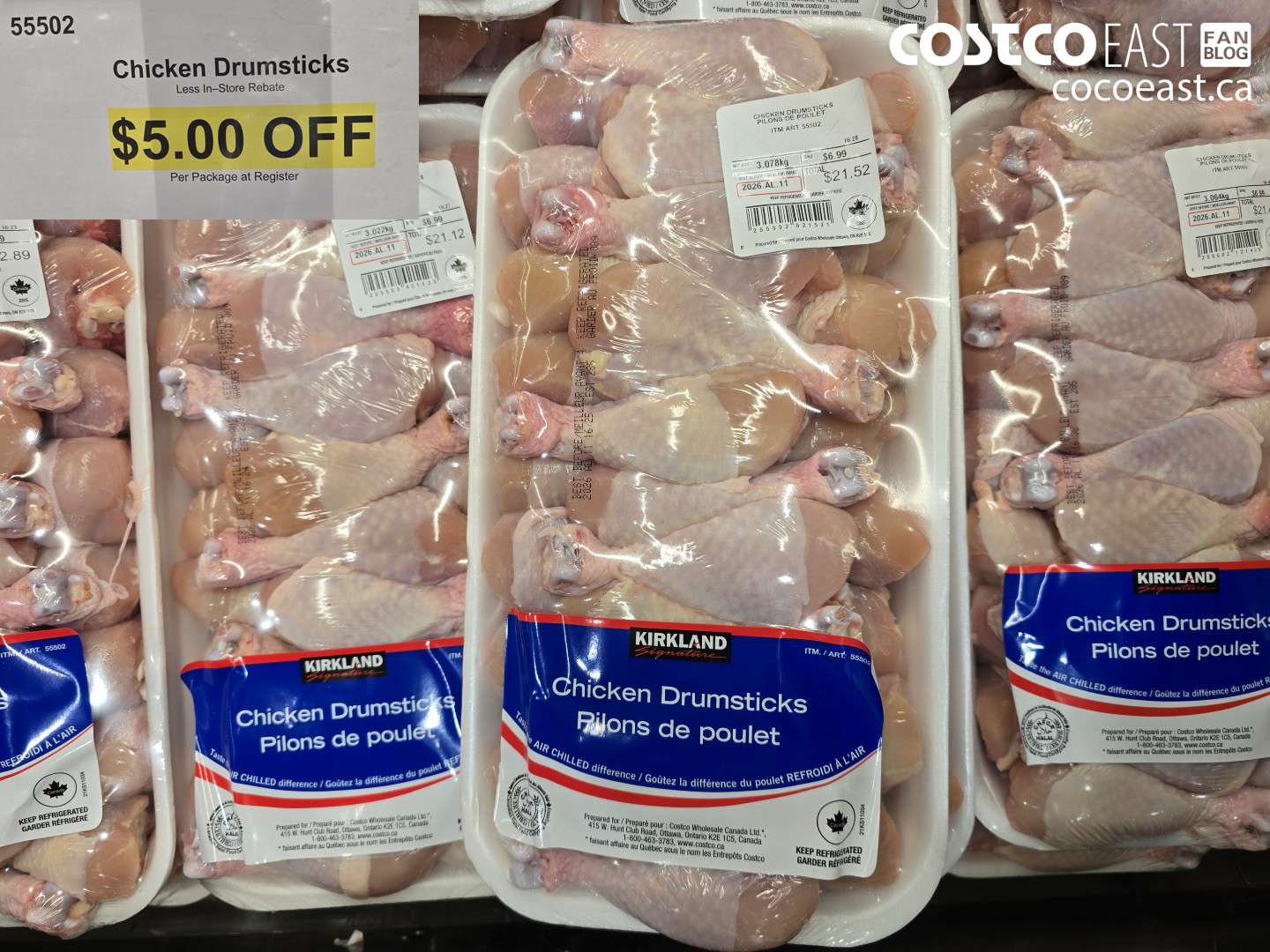 55502 CHICKEN DRUMSTICKS ($5.00 INSTANT SAVINGS)