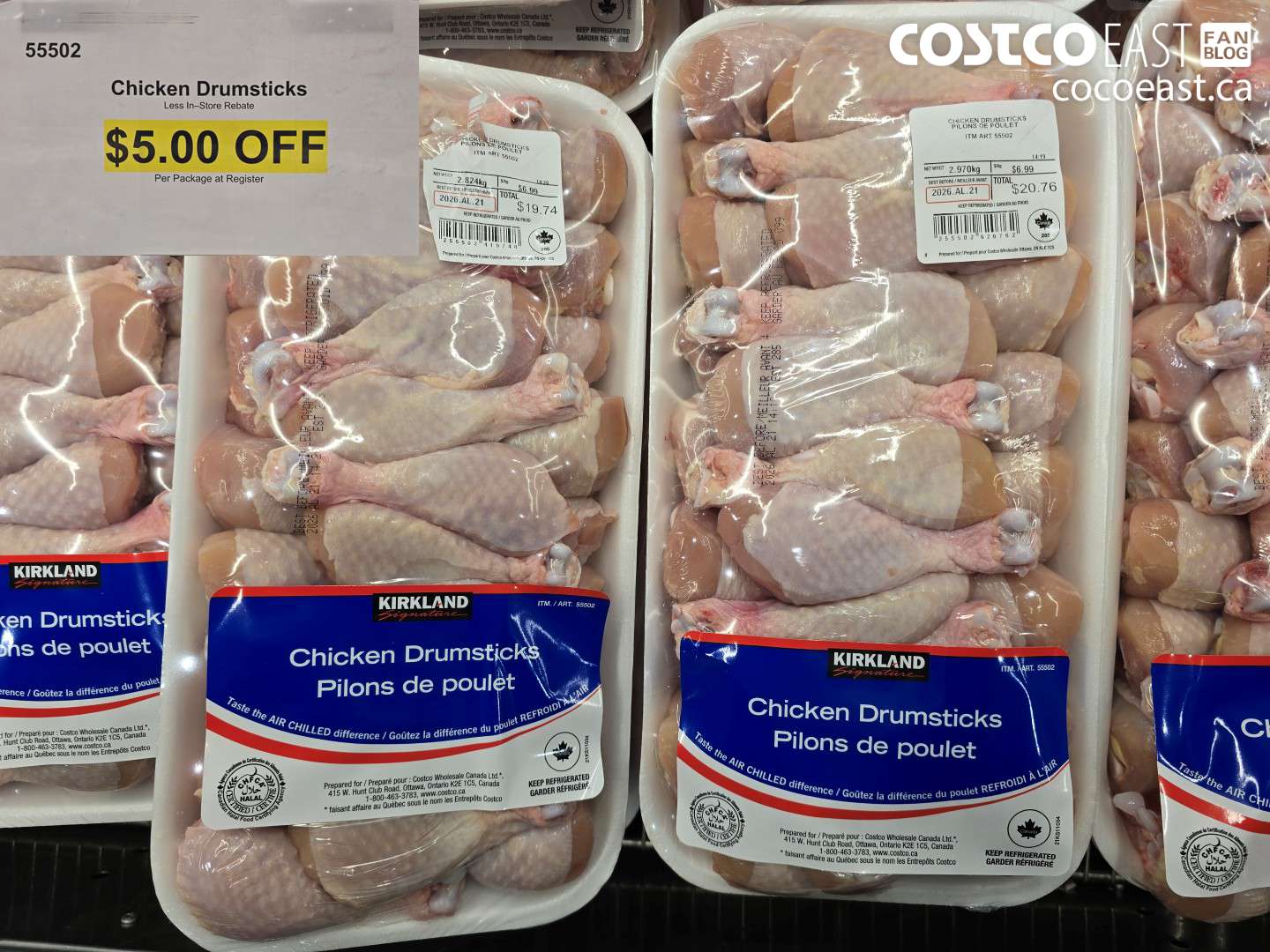 55502 CHICKEN DRUMSTICKS ($5.00 INSTANT SAVINGS)