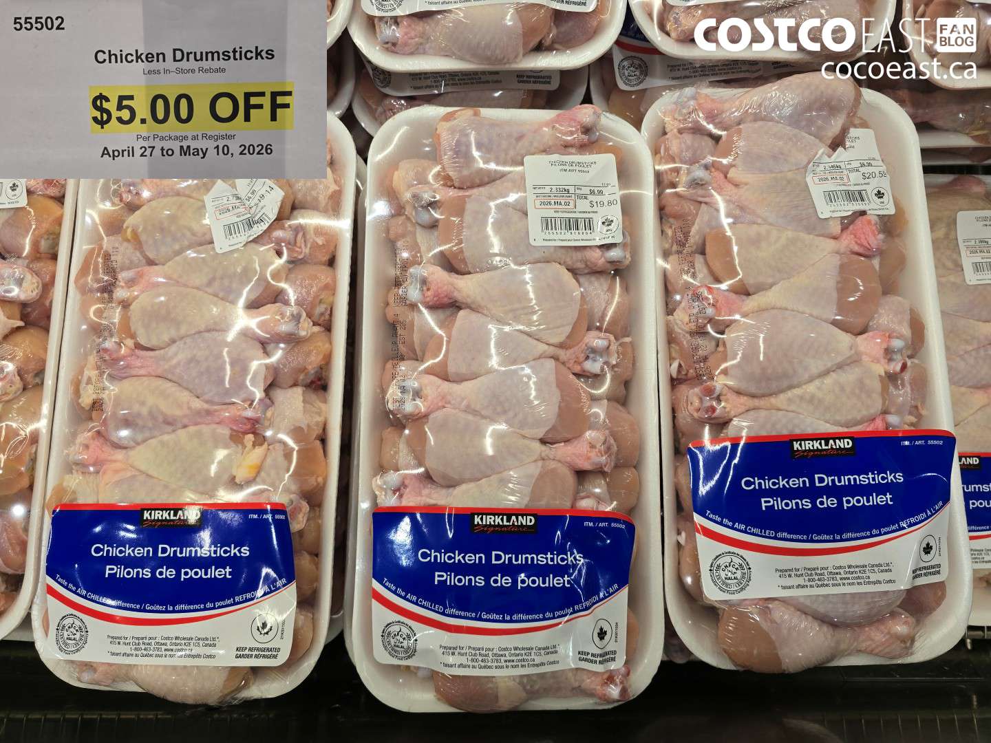 55502 CHICKEN DRUMSTICKS ($5.00 INSTANT SAVINGS)