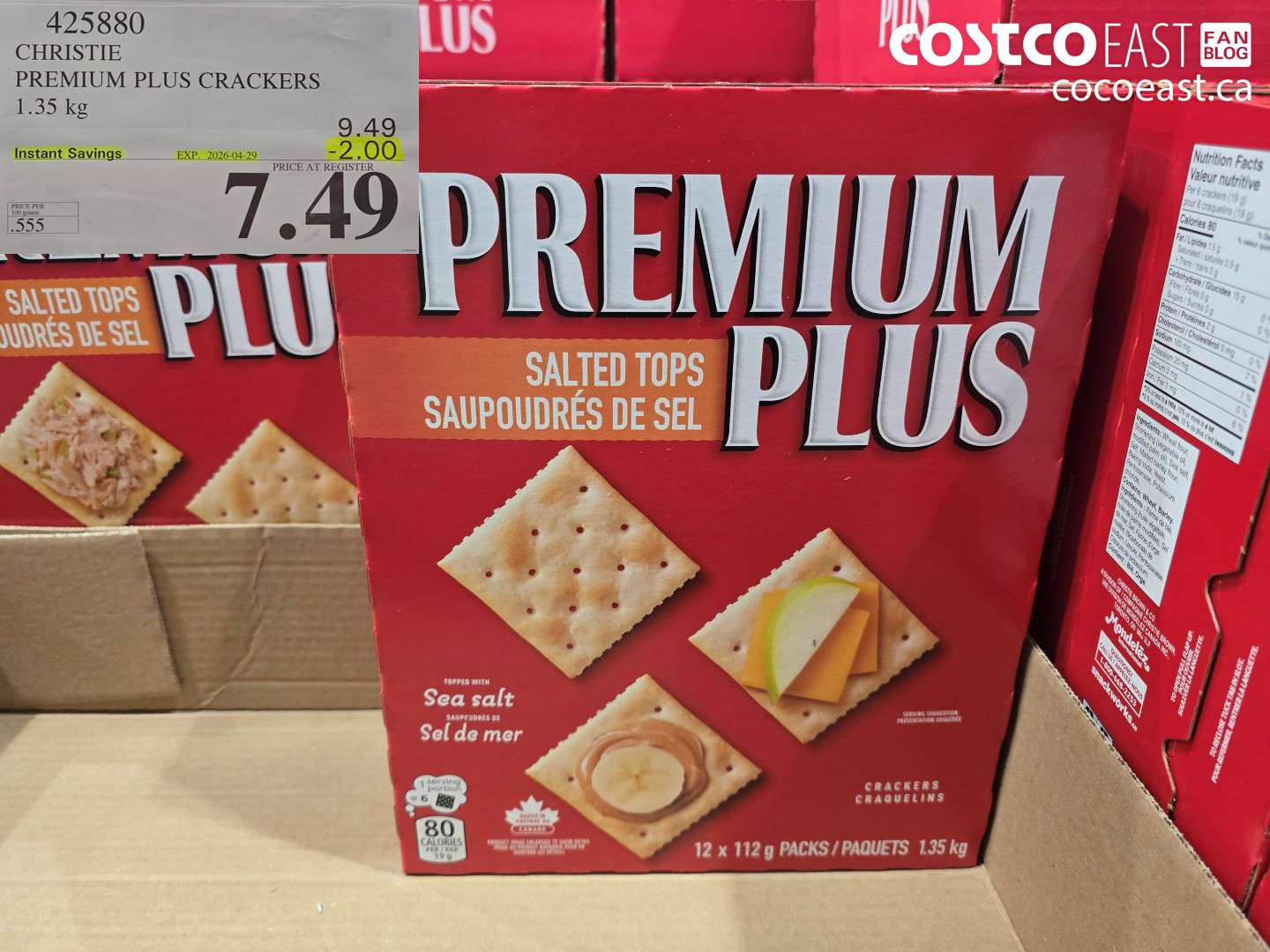 425880 CHRISTIE PREMIUM PLUS CRACKERS ($2.00 INSTANT SAVINGS EXPIRES ON 2026-04-29) $7.49