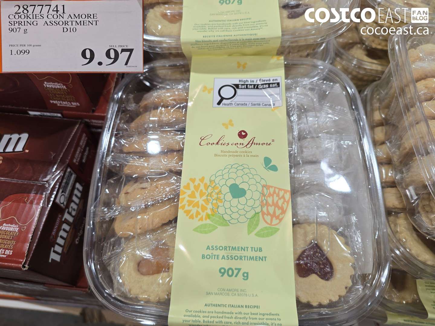 2877741 COOKIES CON AMORE SPRING ASSORTMENT 907 G $9.97