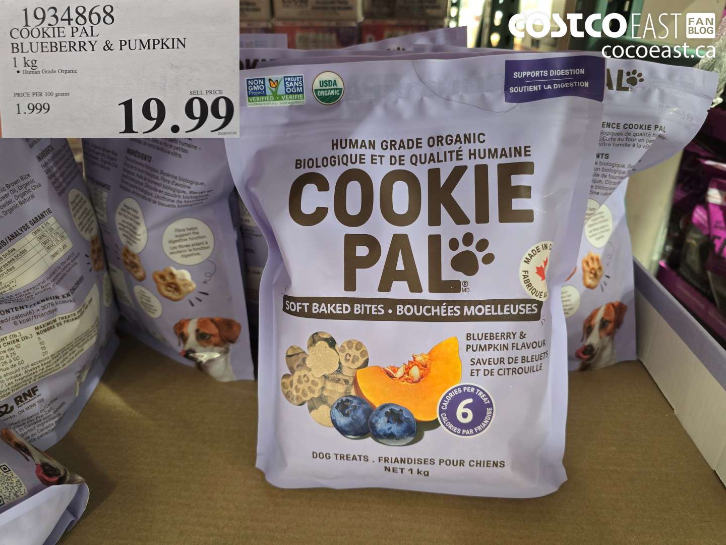 1934868 COOKIE PAL BLUEBERRY & PUMPKIN 1 KG $19.99
