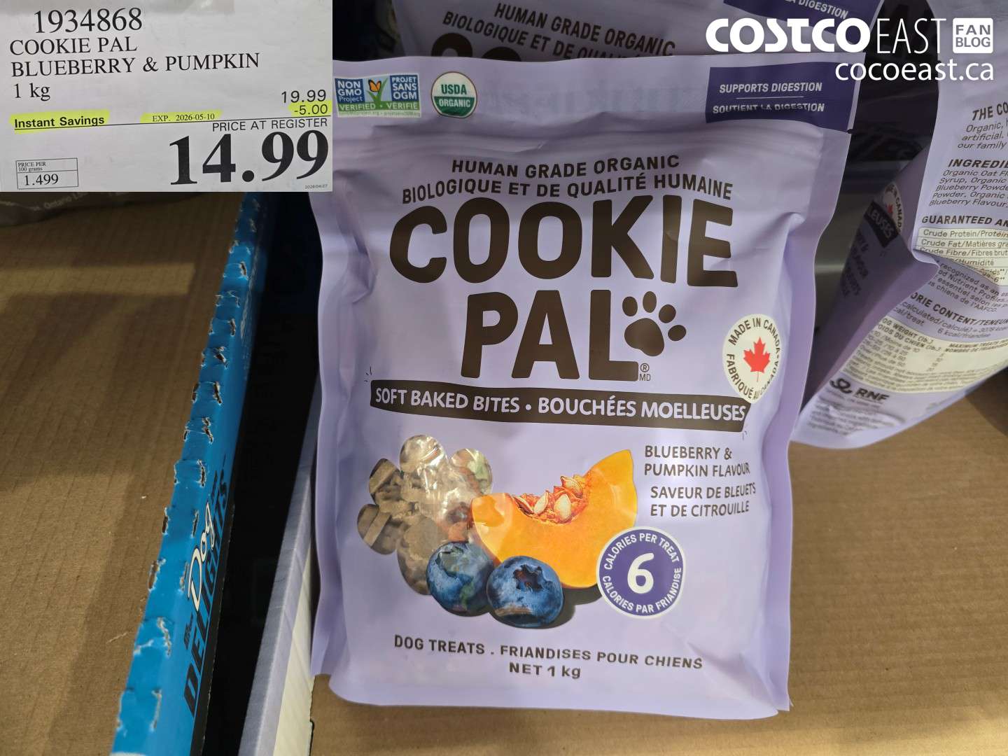 1934868 COOKIE PAL BLUEBERRY & PUMPKIN ($5.00 INSTANT SAVINGS EXPIRES ON 2026-05-10) $14.99