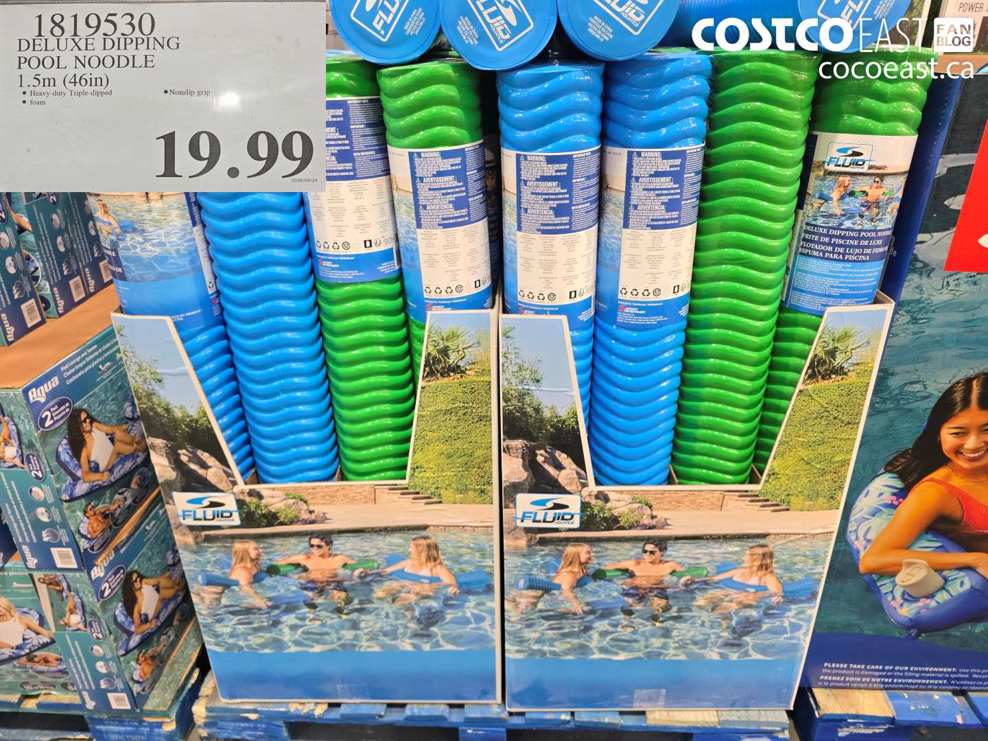 1819530 DELUXE DIPPING POOL NOODLE 1.5 M (46IN) $19.99