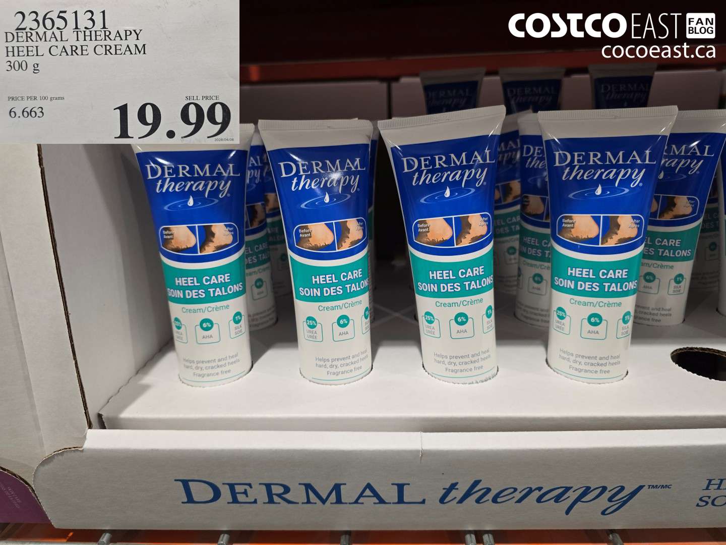 2365131 DERMAL THERAPY HEEL CARE CREAM 300 G $19.99