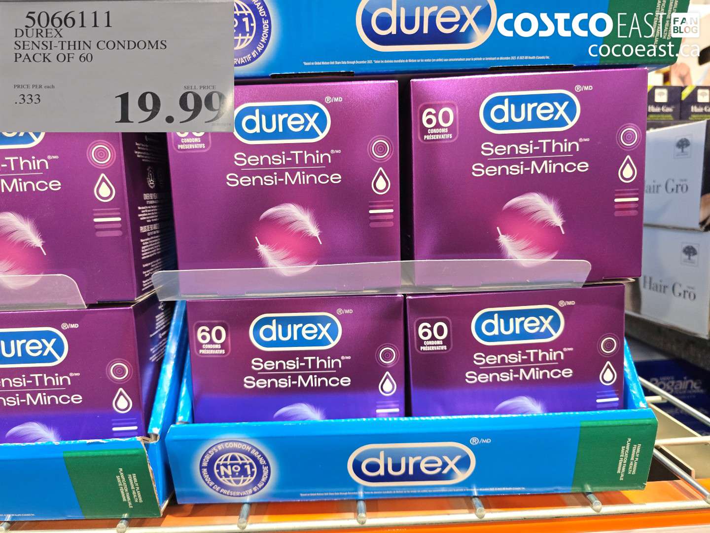 5066111 DUREX SENSI-THIN CONDOMS PACK OF 60 $19.90