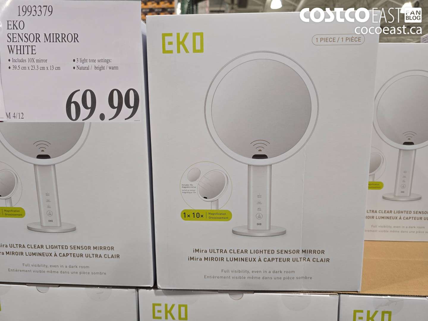 1993379 EKO SENSOR MIRROR WHITE $69.99