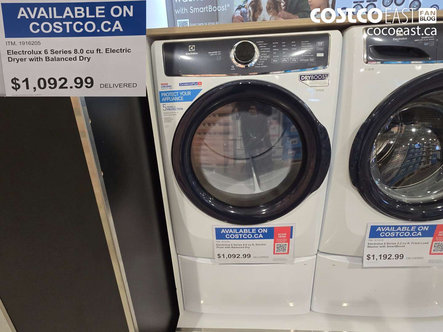 1916205 ELECTROLUX 6 SERIES 8.0 CU FT ELECTRIC DRYER WITH BALANCED DRY $1092.99