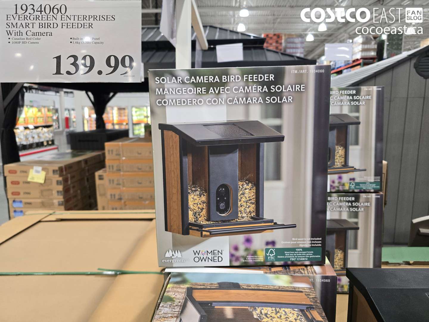 1934060 EVERGREEN ENTERPRISES SMART BIRD FEEDER WITH CAMERA $129.99