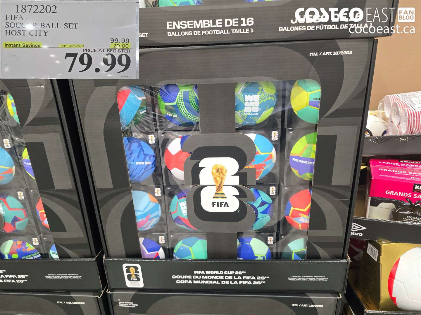 1872202 FIFA SOCCER BALL SET HOST CITY ($20.00 INSTANT SAVINGS EXPIRES ON 2026-05-03) $79.99