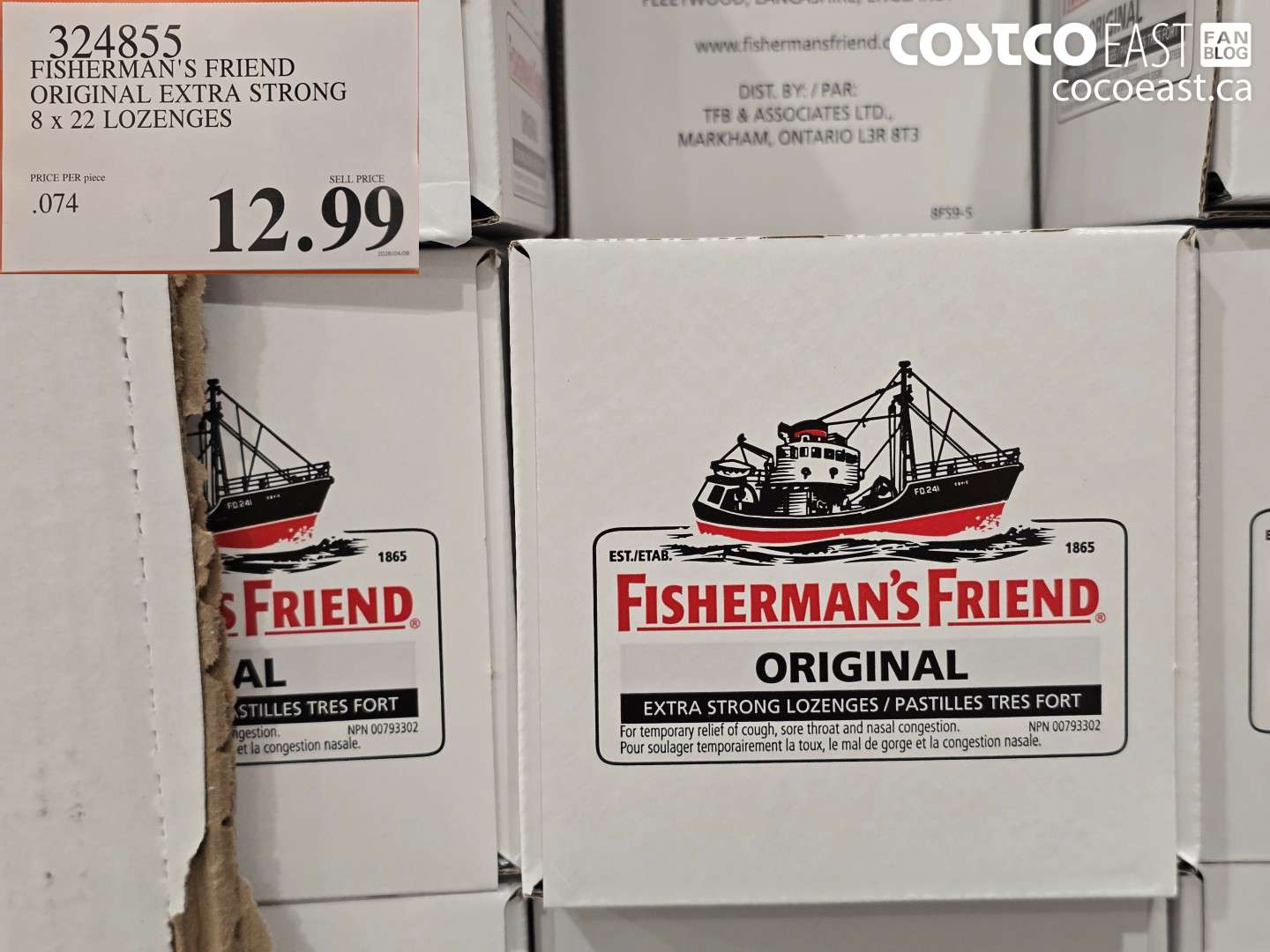 3248535 FISHERMAN'S FRIEND ORIGINAL EXTRA STRONG 8 X 22 LOZENGES $12.99