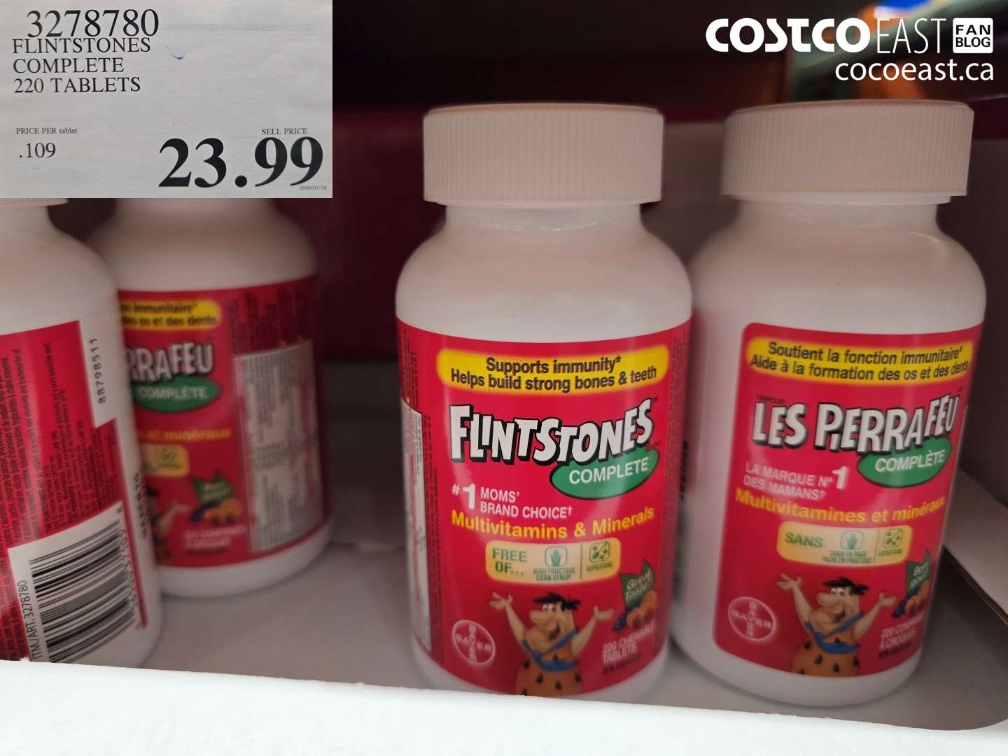 32787880 FLINTSTONES COMPLETE 220 TABLETS $23.99