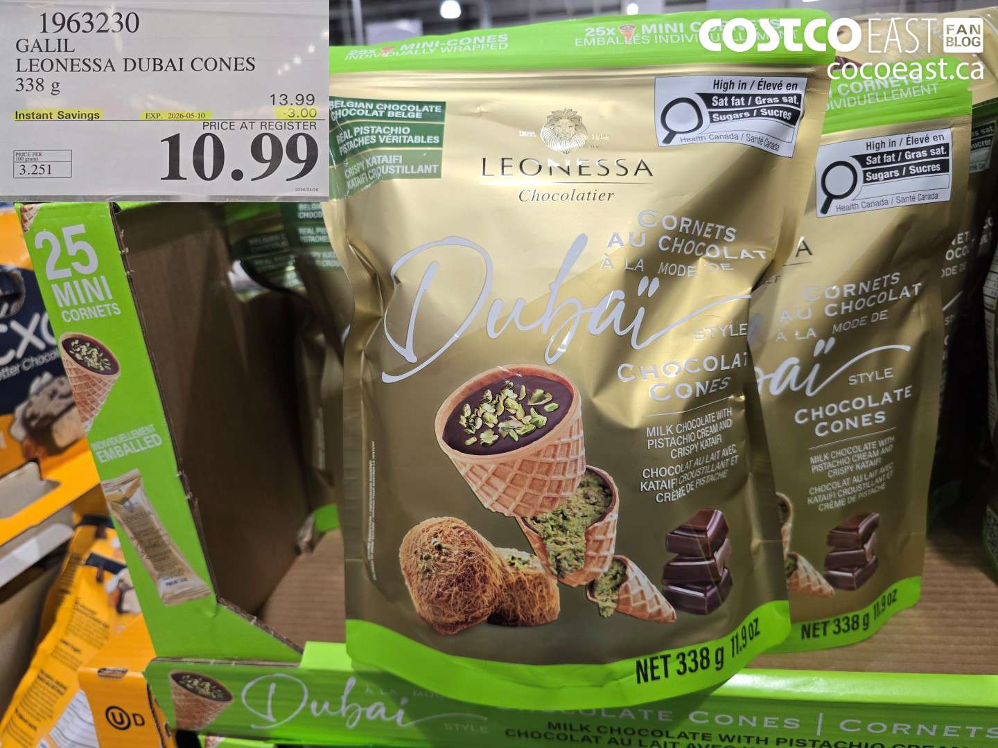 1963230 GALIL LEONESSA DUBAI CONES 338 G ($3.00 INSTANT SAVINGS EXPIRES ON 2026-05-10) $10.99