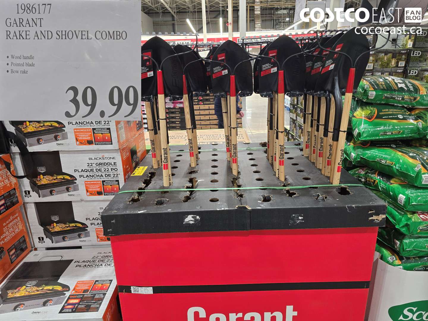 1986177 GARANT RAKE AND SHOVEL COMBO $39.99