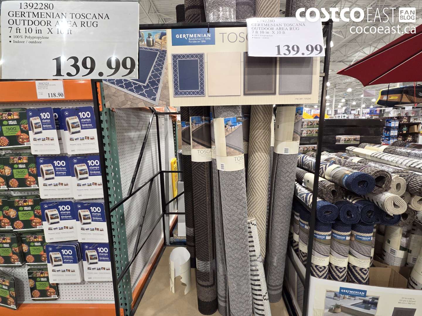 1392280 GERTMENIAN TOSCANA OUTDOOR AREA RUG 7 FT 10 IN X 10 FT $139.99