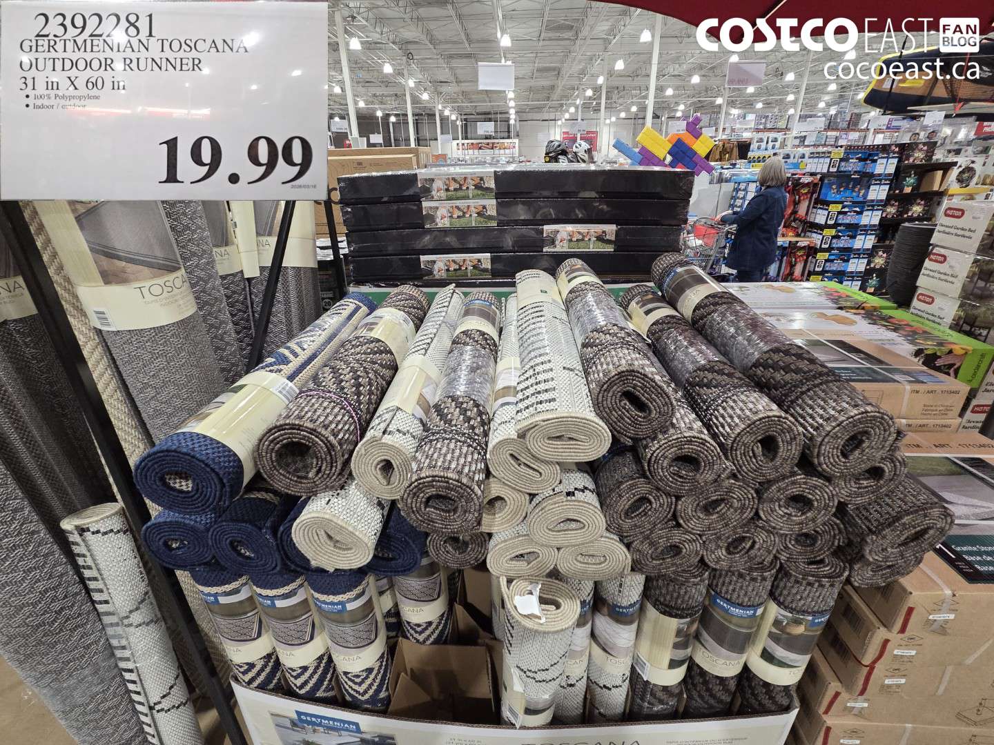 23922181 GERTMENIAN TOSCANA OUTDOOR RUNNER 31 IN X 60 IN $19.99