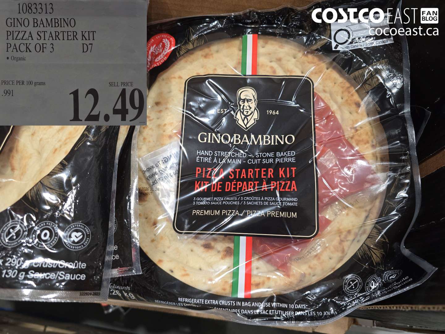 1083313 GINO BAMBINO PIZZA STARTER KIT PACK OF 3 $12.49