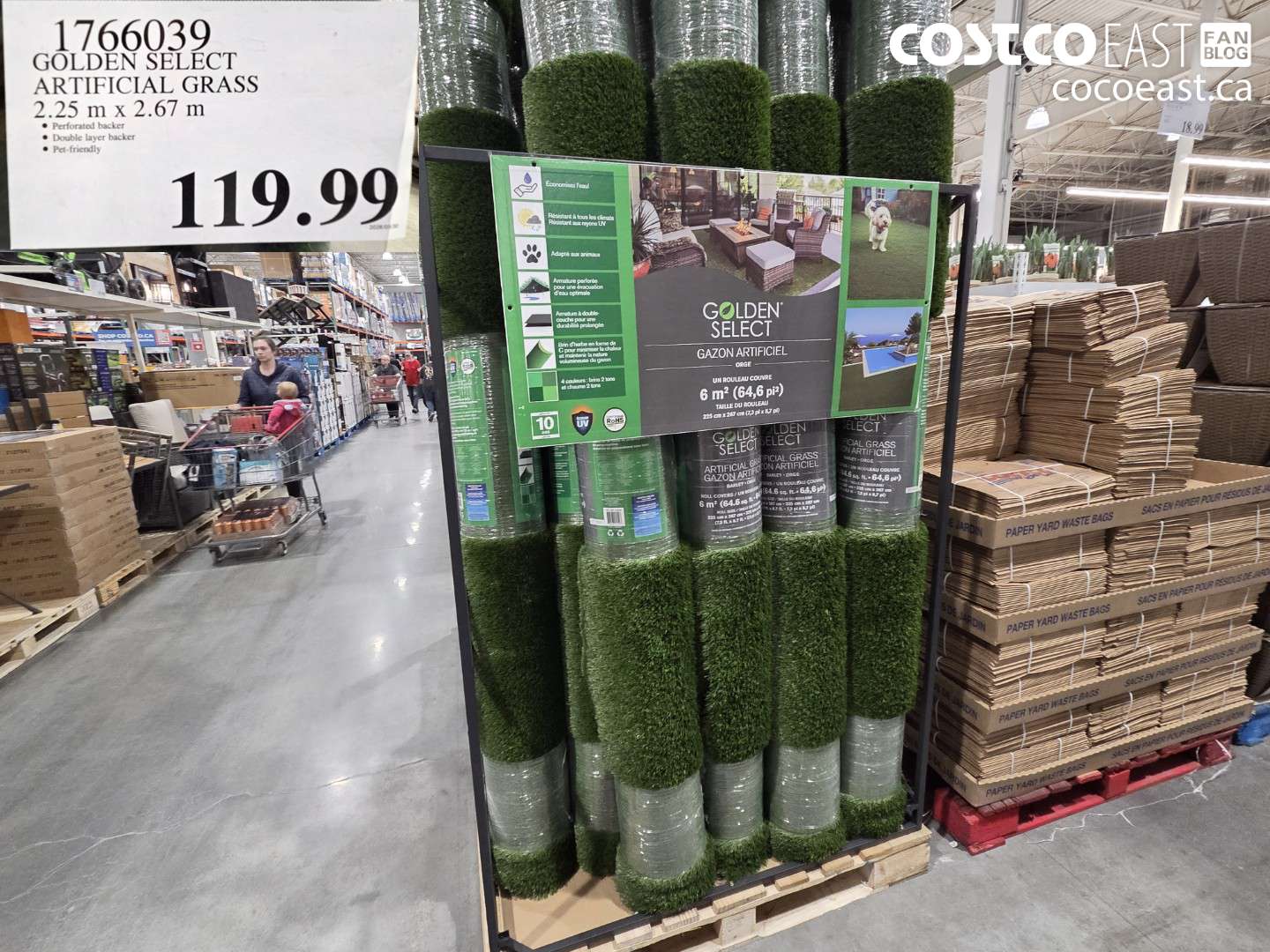 1766039 GOLDEN SELECT ARTIFICIAL GRASS $119.99
