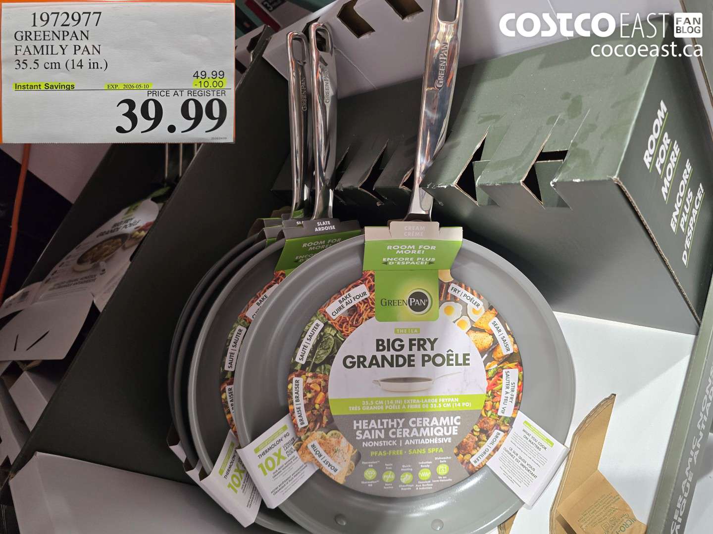 1972977 GREENPAN FAMILY PAN 35.5 CM (14 IN.) ($10.00 INSTANT SAVINGS EXPIRES ON 2026-05-10) $39.99