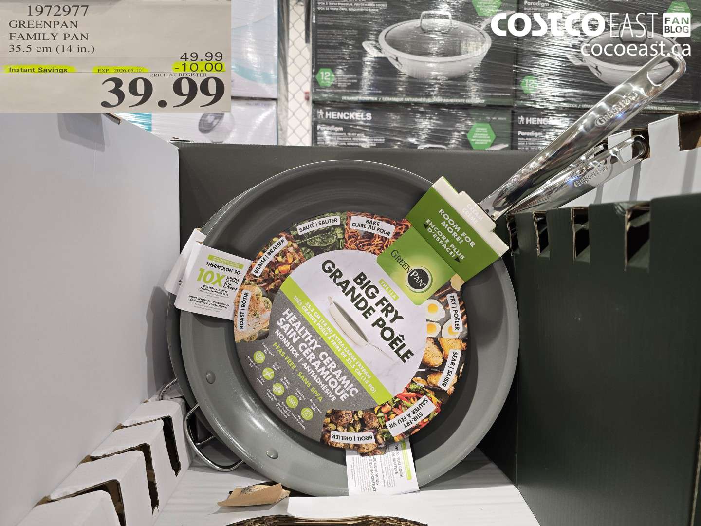 1972977 GREENPAN FAMILY PAN 35.5 CM (14 IN.) ($10.00 INSTANT SAVINGS EXPIRES ON 2026-05-10) $39.99