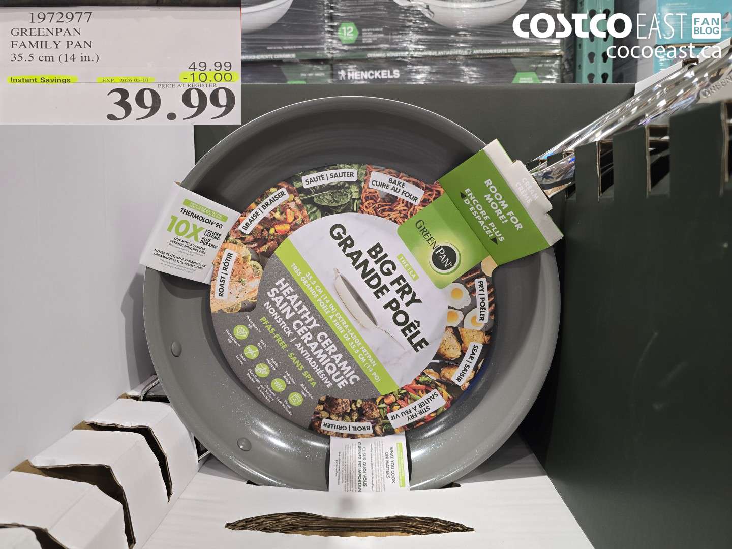 1972977 GREENPAN FAMILY PAN 35.5 CM (14 IN.) ($10.00 INSTANT SAVINGS EXPIRES ON 2026-05-10) $39.99