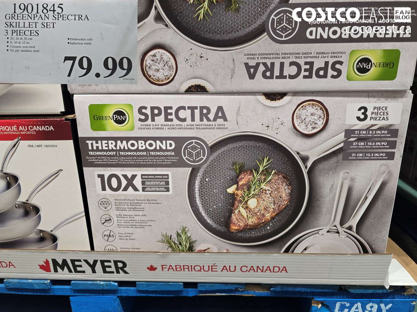 1901845 GREENPAN SPECTRA SKILLET SET 3 PIECES $79.99