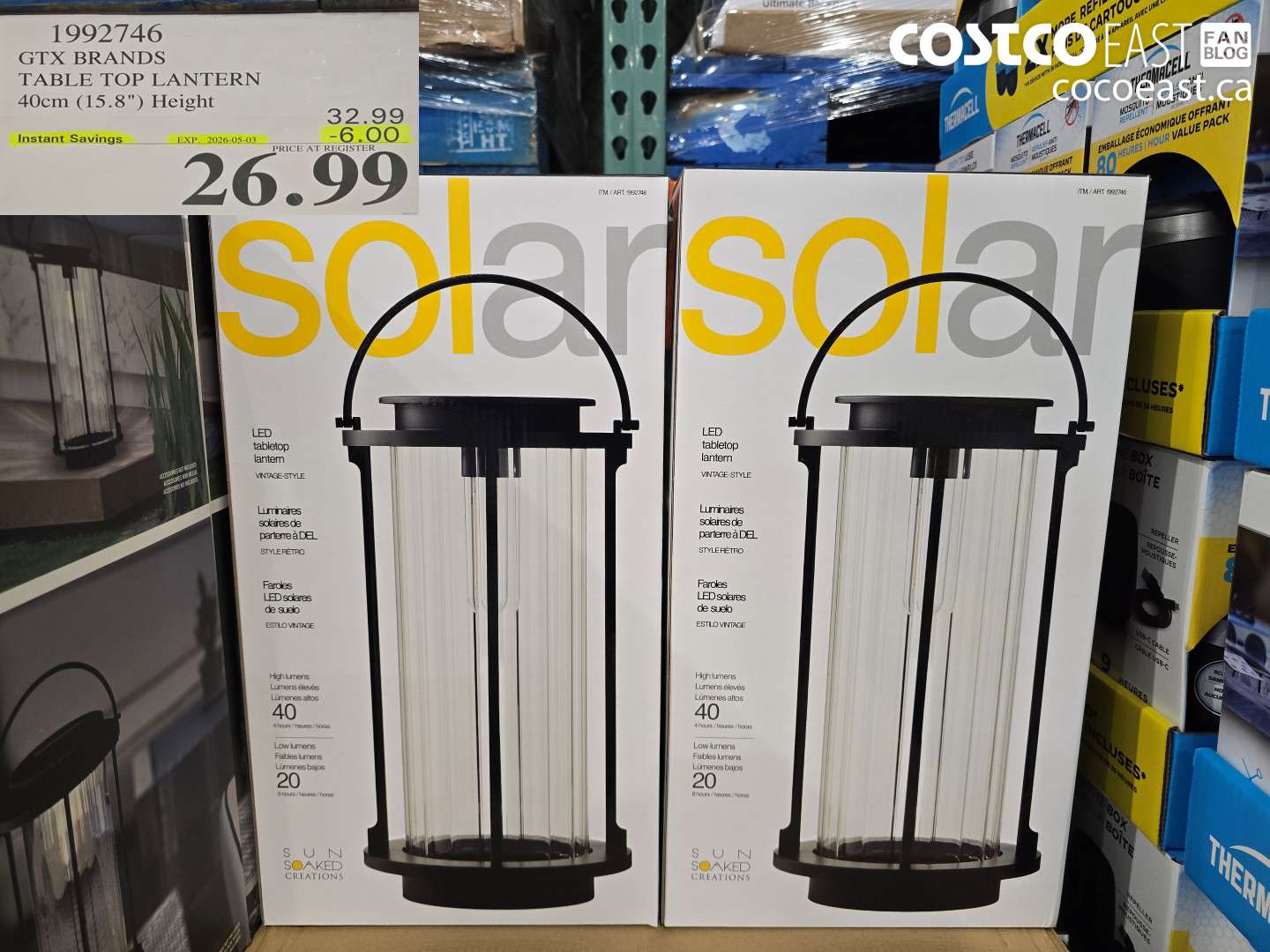 1992746 GTX BRANDS TABLE TOP LANTERN 40CM (15.8