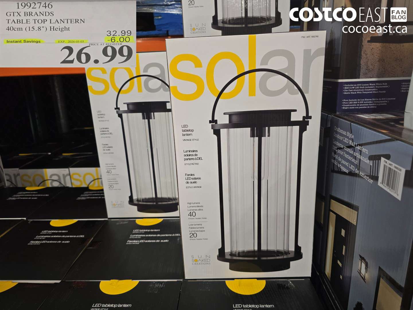 1992746 GTX BRANDS TABLE TOP LANTERN 40CM (15.8