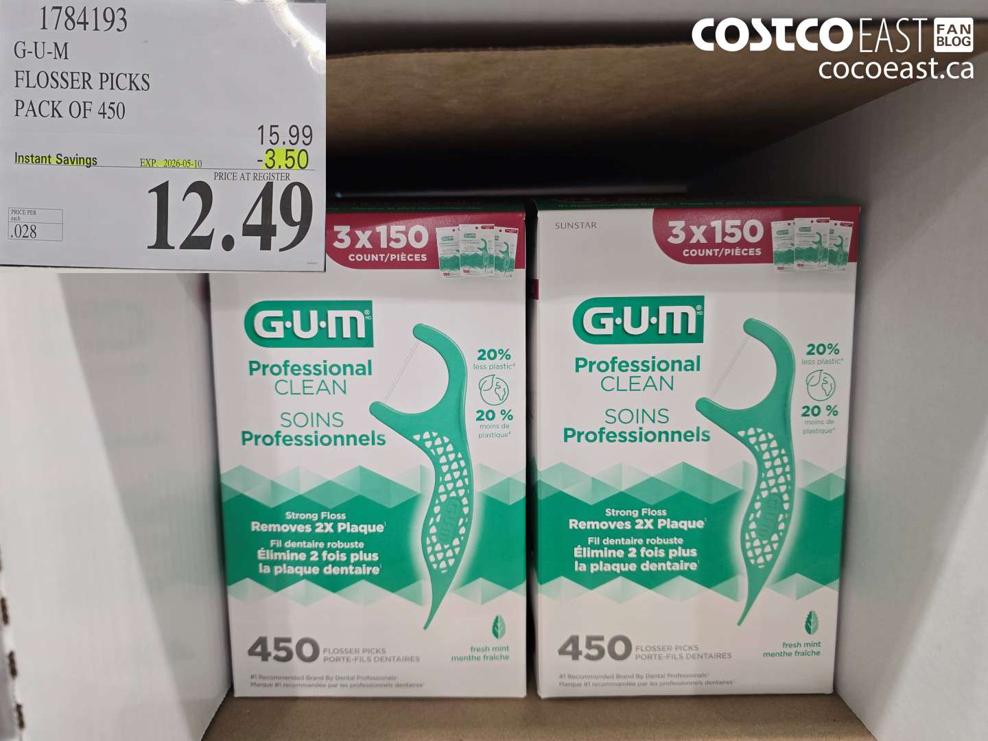 1784193 G-U-M FLOSSER PICKS PACK OF 50 ($3.50 INSTANT SAVINGS EXPIRES ON 2026-05-10) $12.49