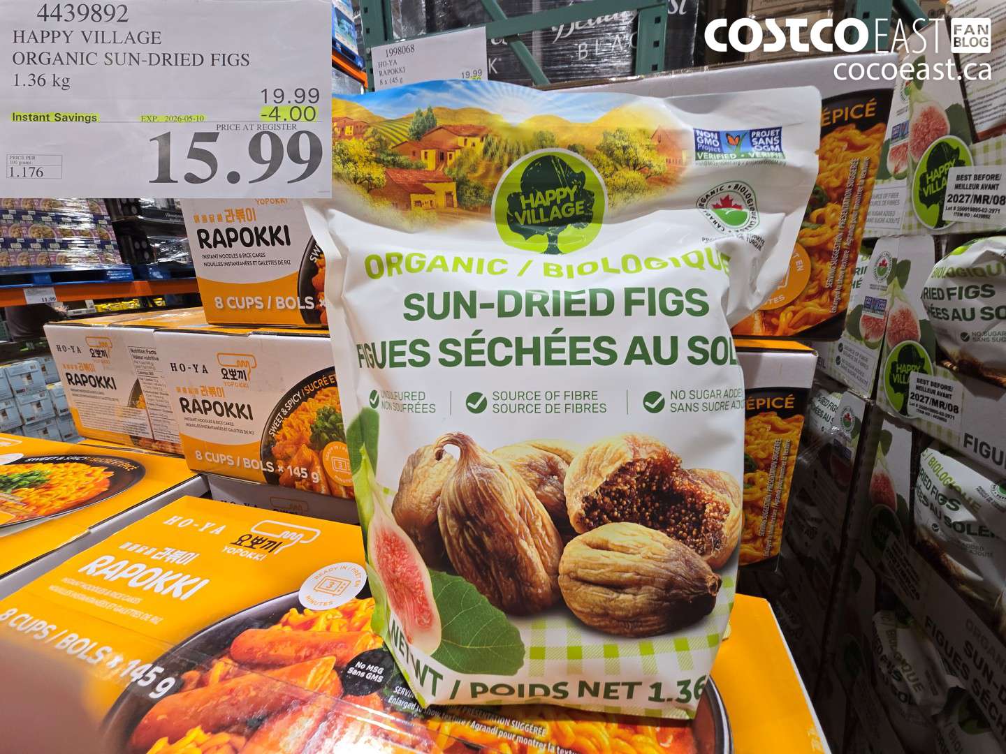 4439892 HAPPY VILLAGE ORGANIC SUN-DRIED FIGS 1.36 KG ($4.00 INSTANT SAVINGS EXPIRES ON 2026-05-10) $15.99