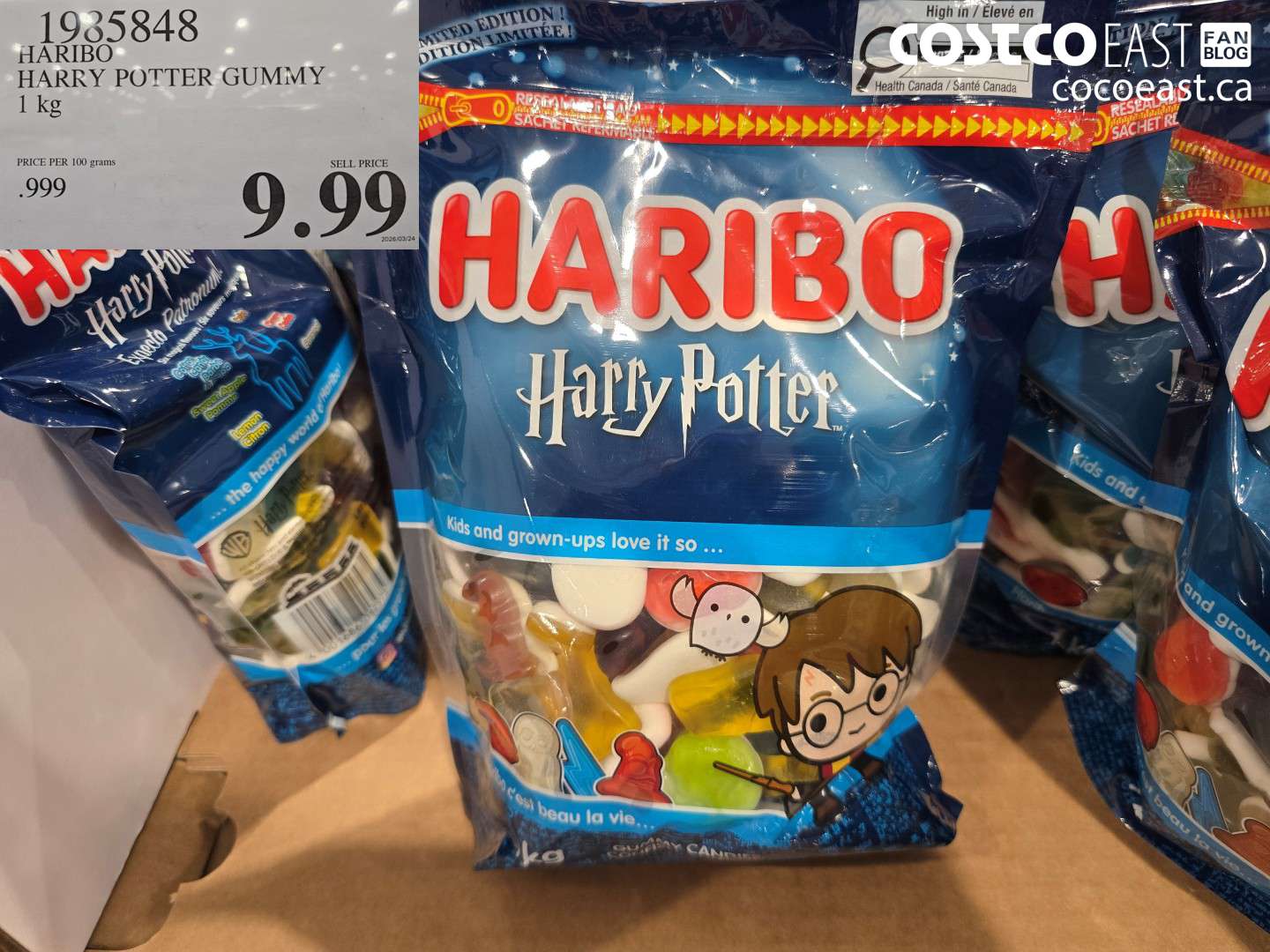 19835848 HARIBO HARRY POTTER GUMMY 1 KG $9.99