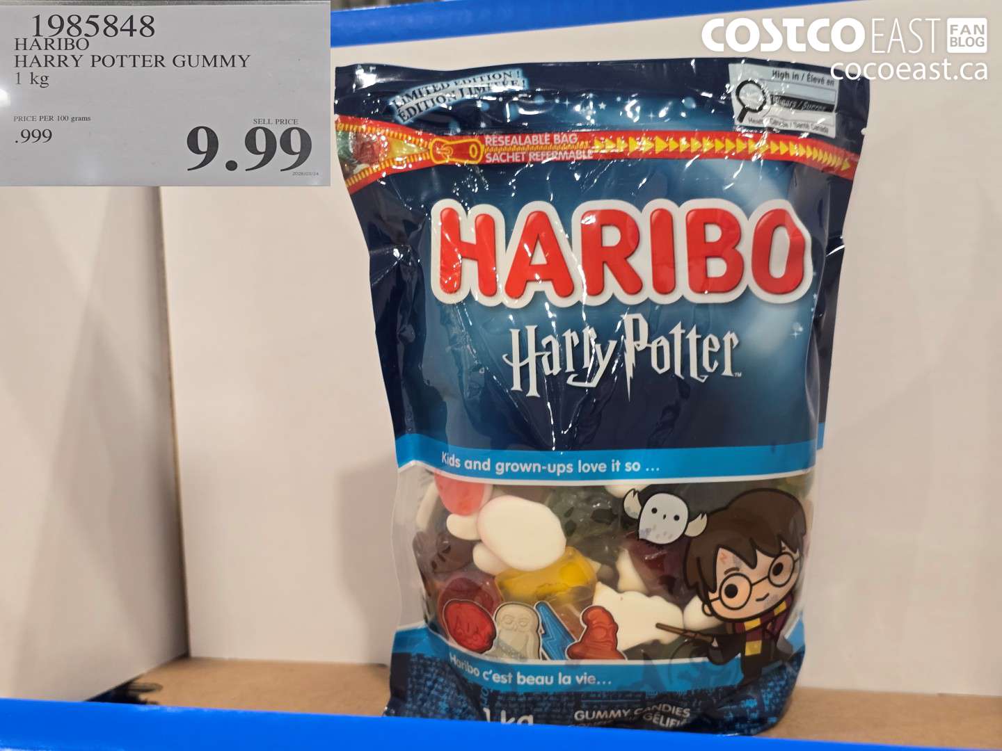 1985848 HARIBO HARRY POTTER GUMMY 1 KG $9.99