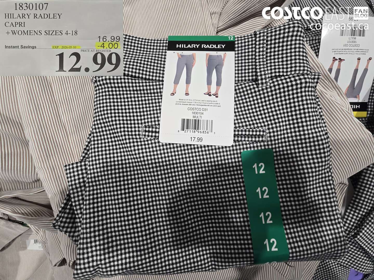 1830107 HILARY RADLEY CAPRI + WOMENS SIZES 4-18 ($4.00 INSTANT SAVINGS EXPIRES ON 2026-05-10) $12.99