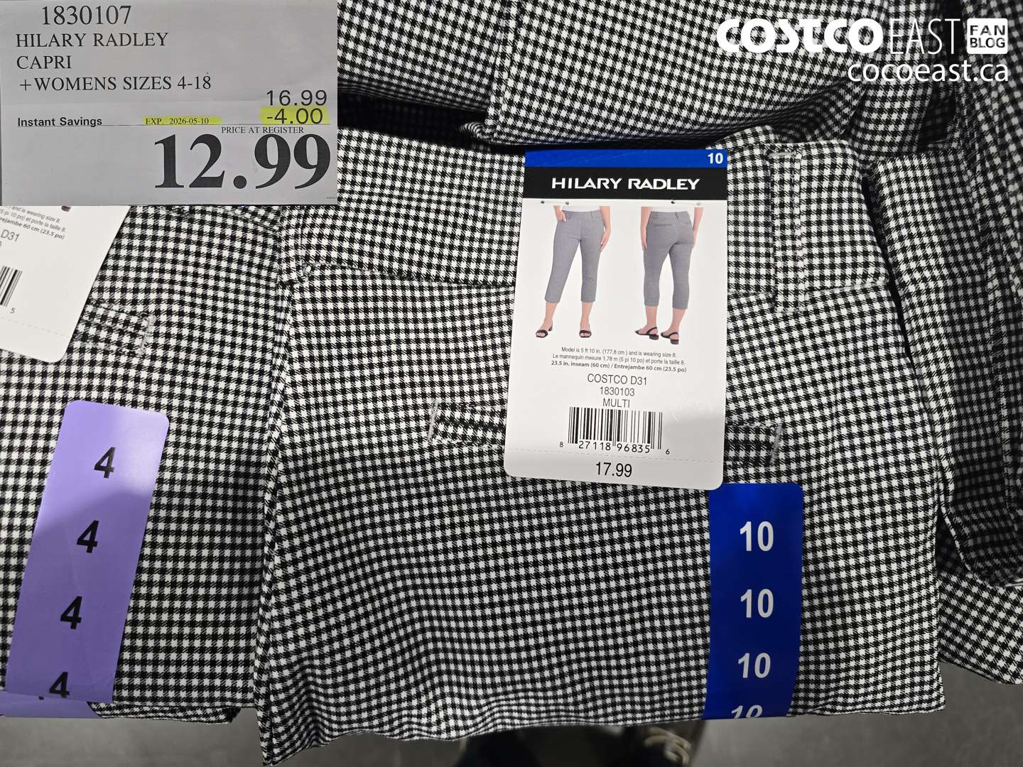 183107 HILARY RADLEY CAPRI + WOMENS SIZES 4-18 ($4.00 INSTANT SAVINGS EXPIRES ON 2026-05-10) $12.99