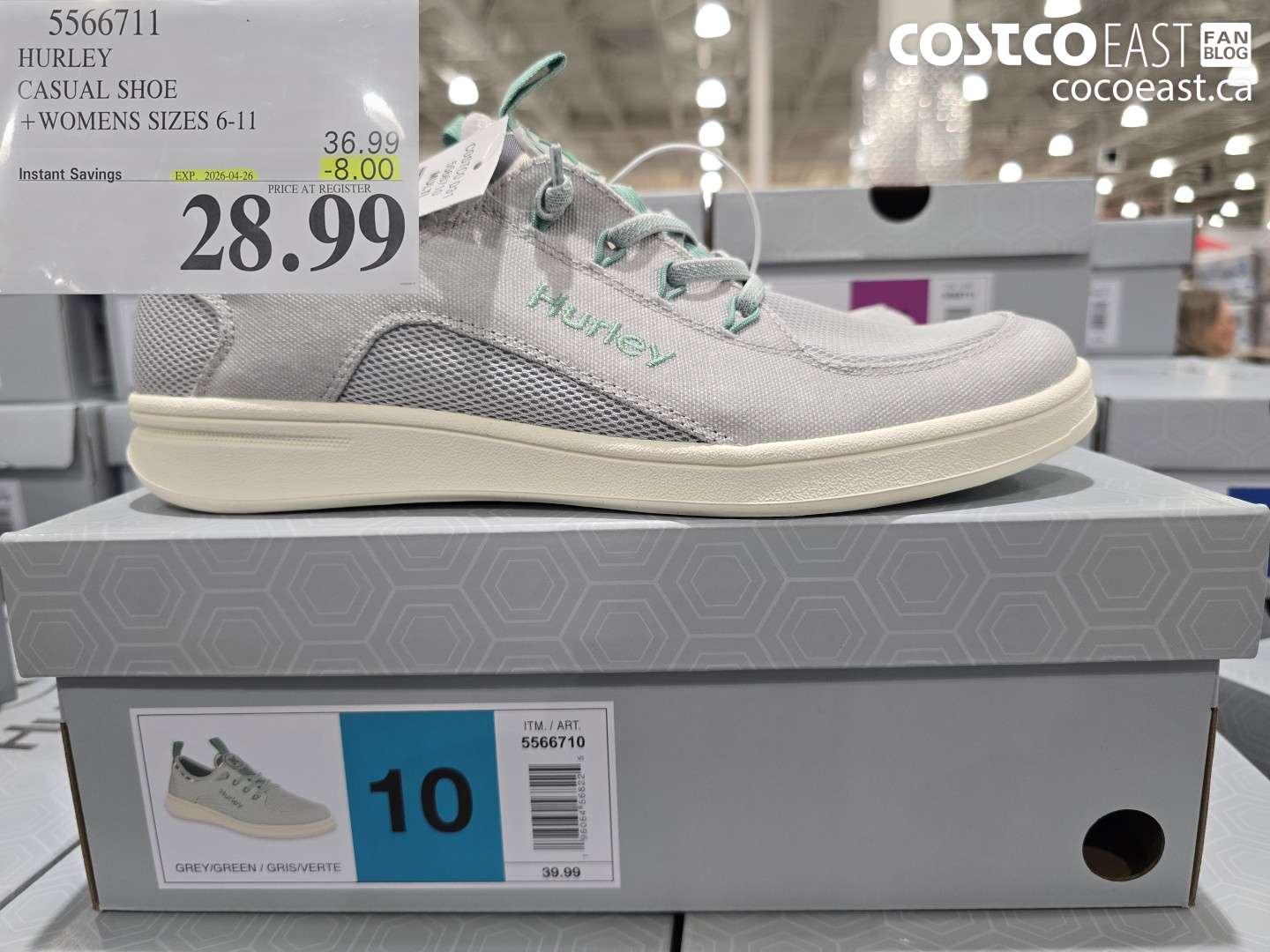 5566711 HURLEY CASUAL SHOE + WOMENS SIZES 6-11 ($8.00 INSTANT SAVINGS EXPIRES ON 2026-04-26) $28.99