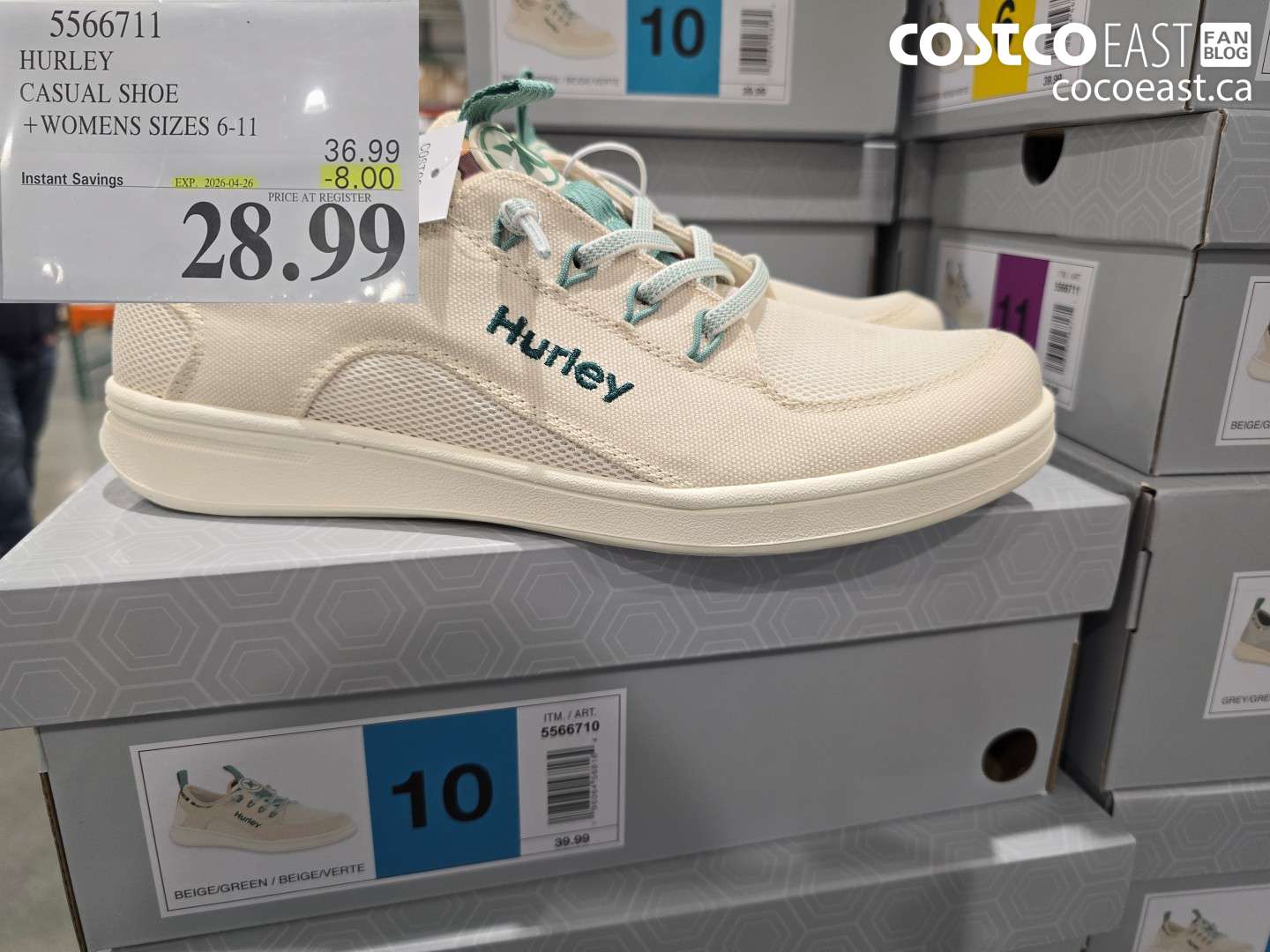 5566711 HURLEY CASUAL SHOE + WOMENS SIZES 6-11 ($8.00 INSTANT SAVINGS EXPIRES ON 2026-04-26) $28.99