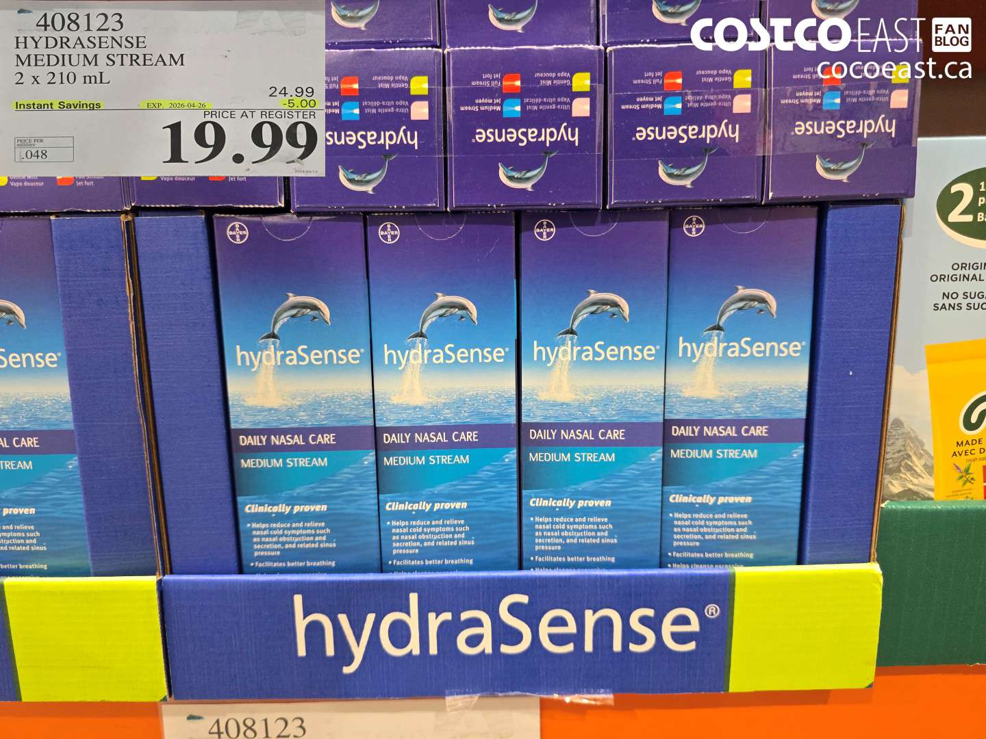 408123 HYDRASENSE MEDIUM STREAM 2 X 210 ML ($5.00 INSTANT SAVINGS EXPIRES ON 2026-04-26) $19.99