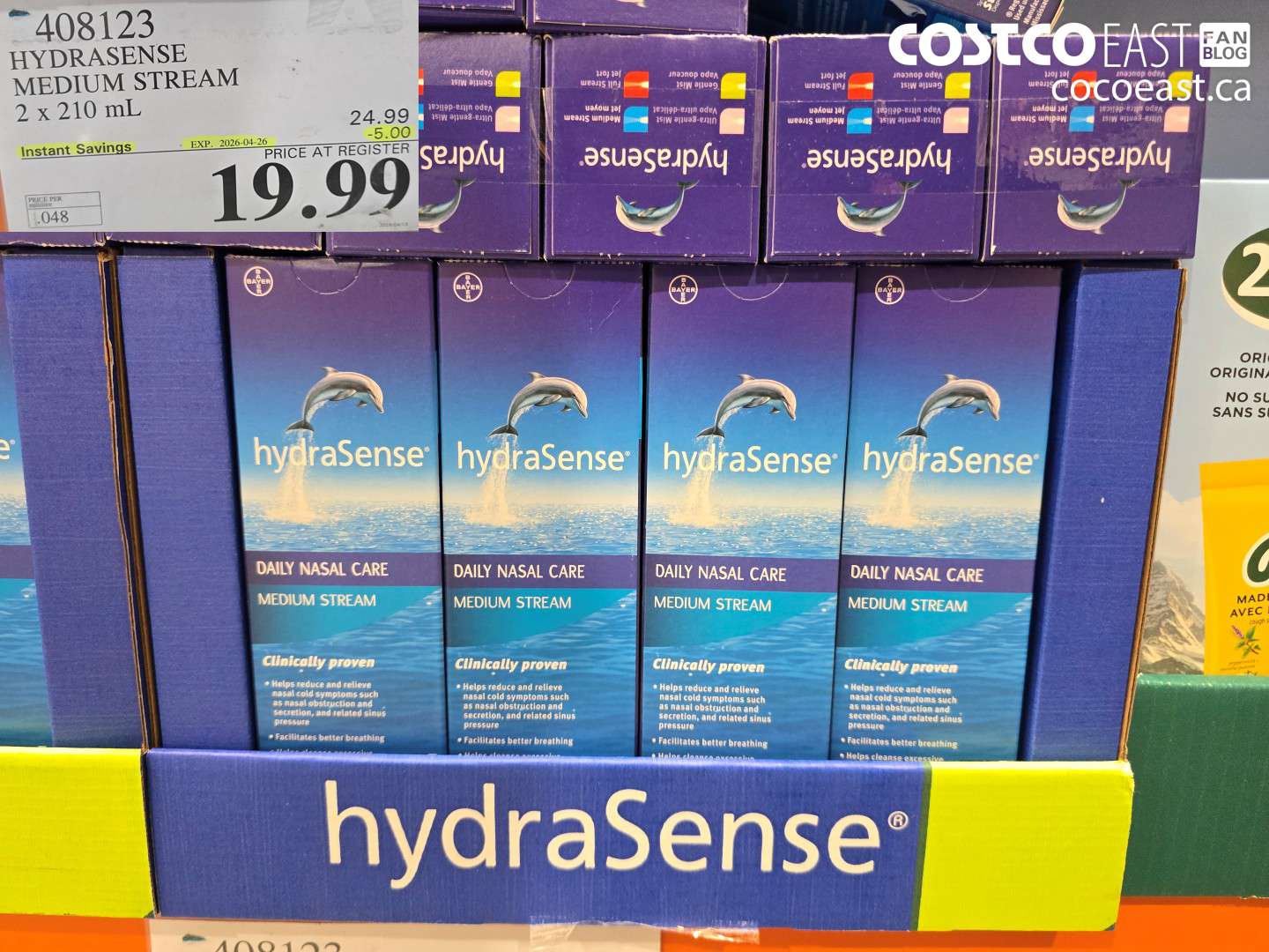 408123 HYDRASENSE MEDIUM STREAM 2 X 210 ML ($5.00 INSTANT SAVINGS EXPIRES ON 2026-04-26) $19.99