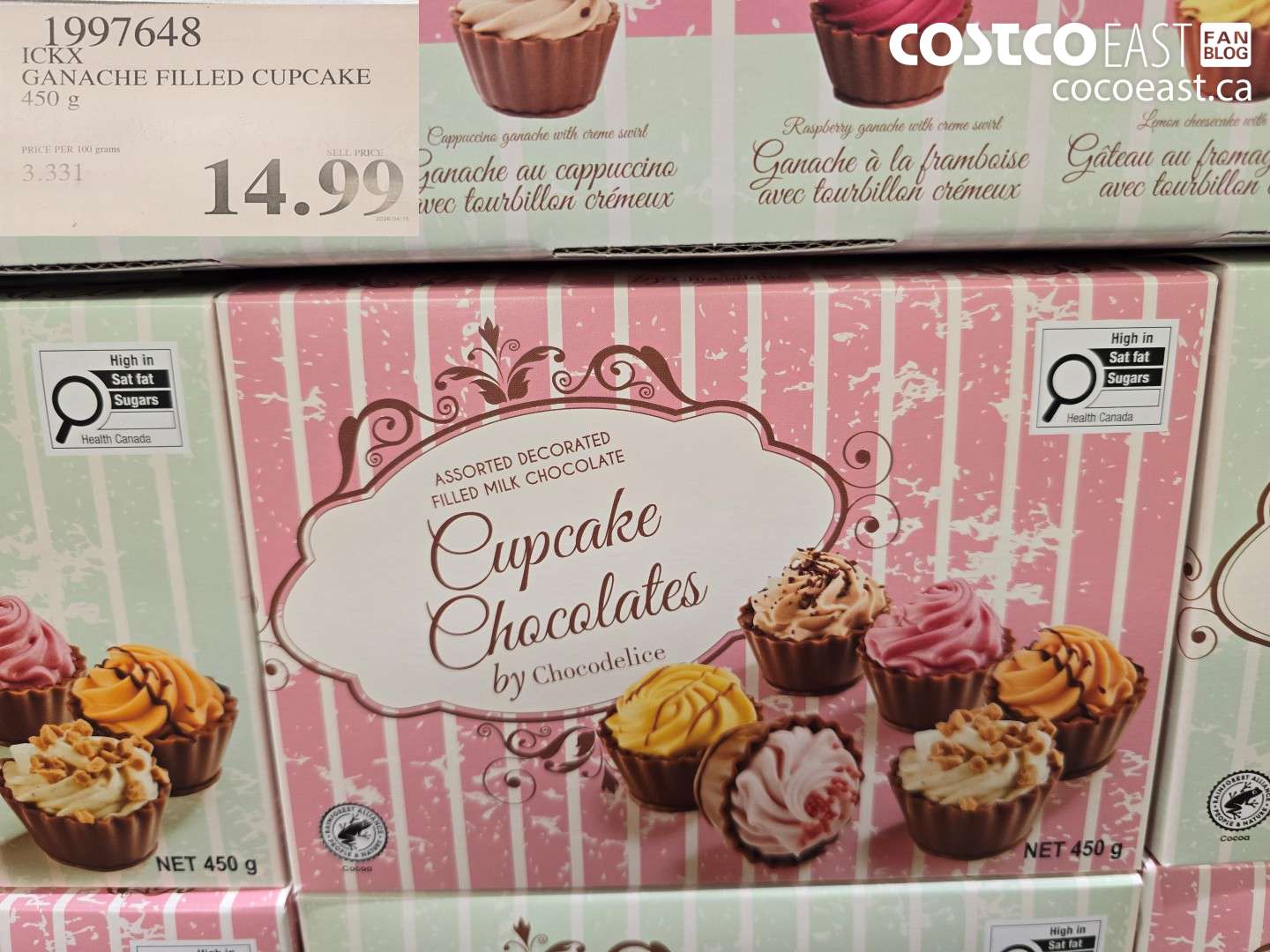 1997648 ICX GANACHE FILLED CUPCAKE 450 G $14.99