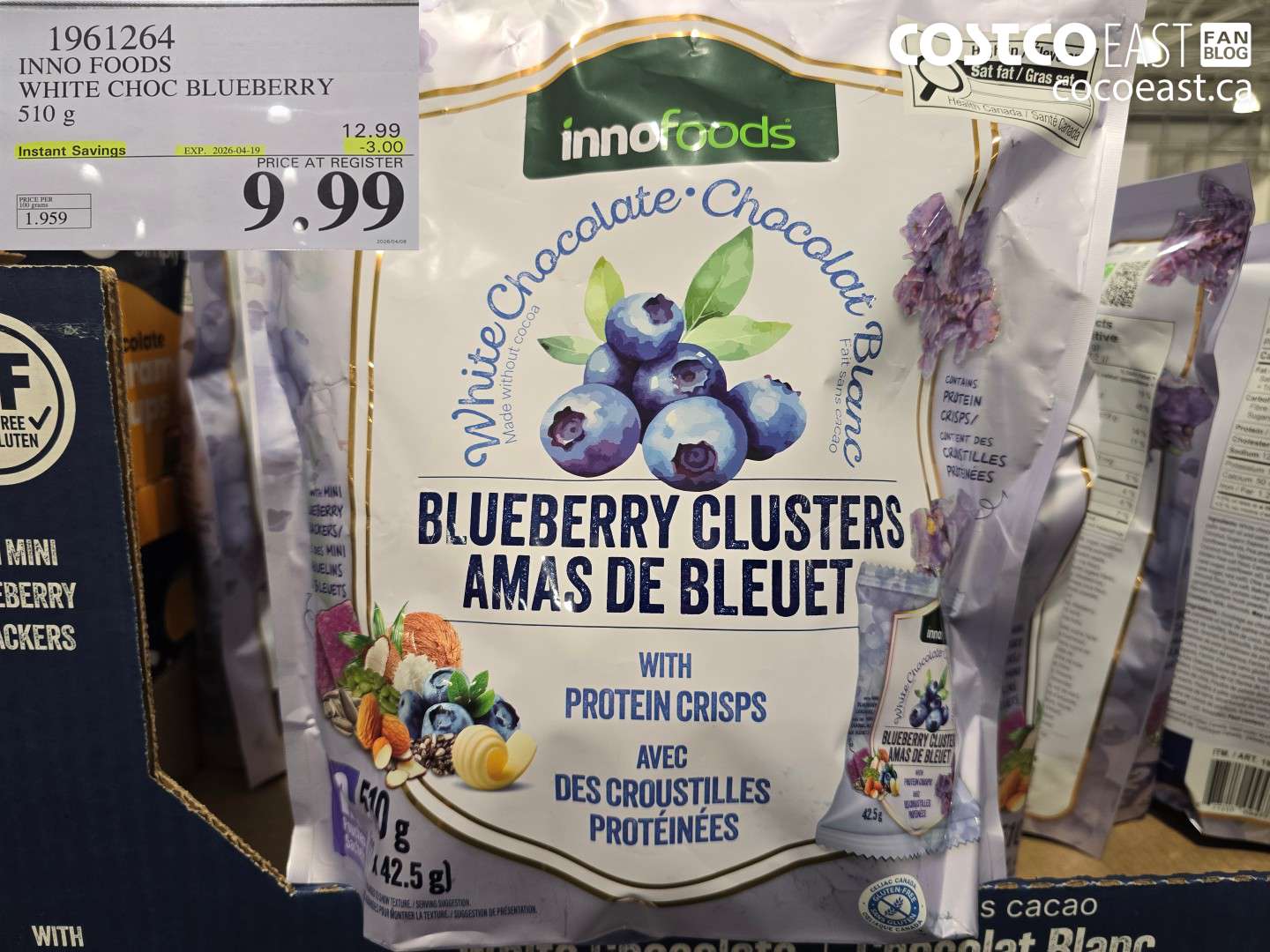 1961264 INNO FOODS WHITE CHOC BLUEBERRY 510 G ($3.00 INSTANT SAVINGS EXPIRES ON 2026-04-19) $9.99
