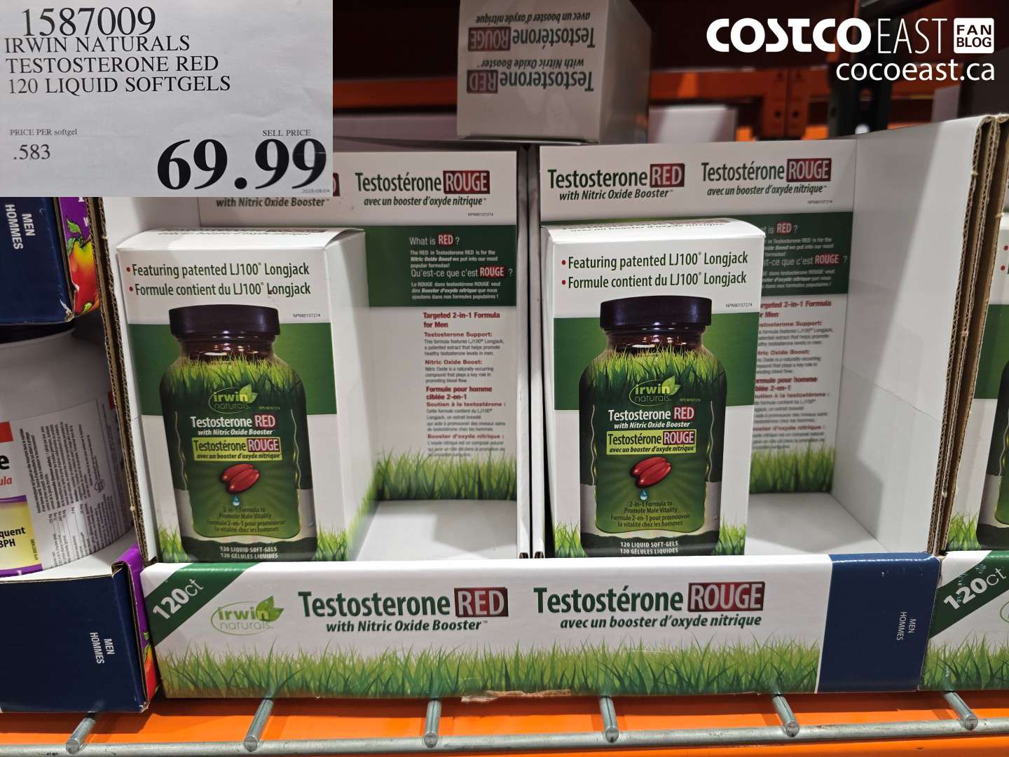 1587009 IRWIN NATURALS TESTOSTERONE RED 120 LIQUID SOFTGELS $69.99