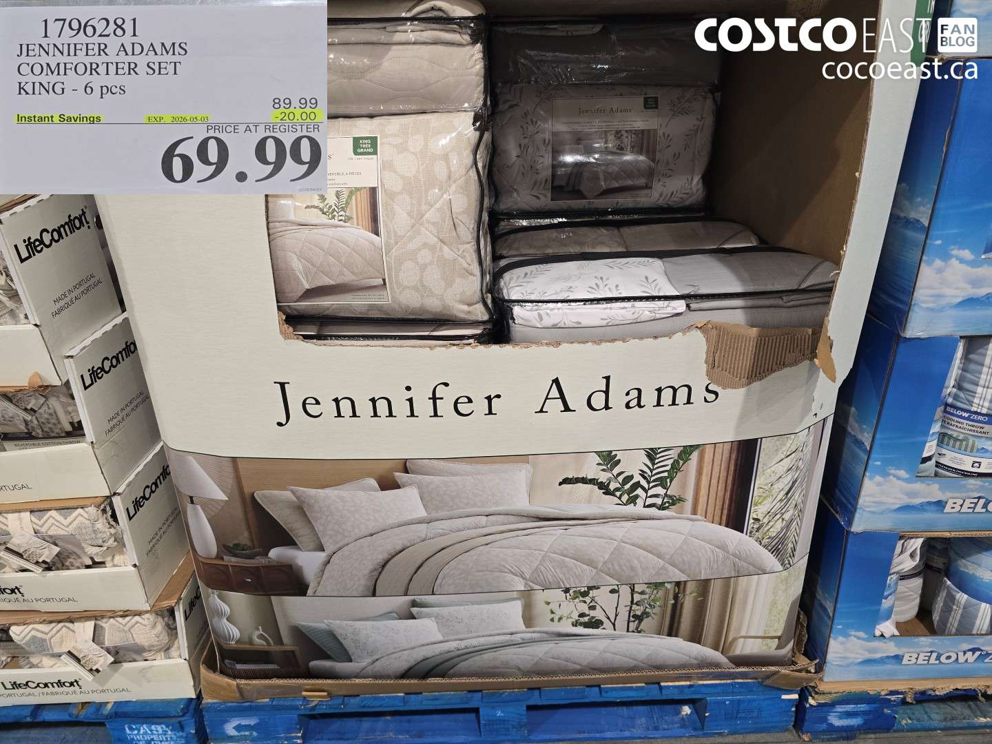 1796281 JENNIFER ADAMS COMFORTER SET KING - 6 PCS ($20.00 INSTANT SAVINGS EXPIRES ON 2026-05-03) $69.99