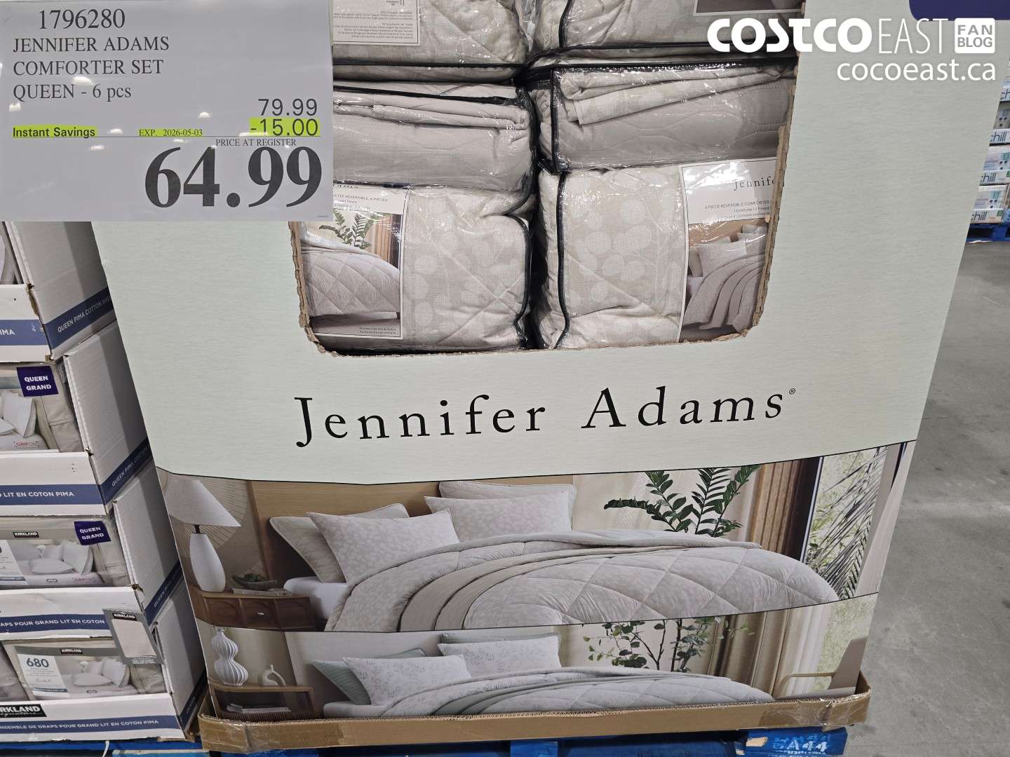 1796280 JENNIFER ADAMS COMFORTER SET QUEEN - 6 PCS ($15.00 INSTANT SAVINGS EXPIRES ON 2026-05-03) $64.99