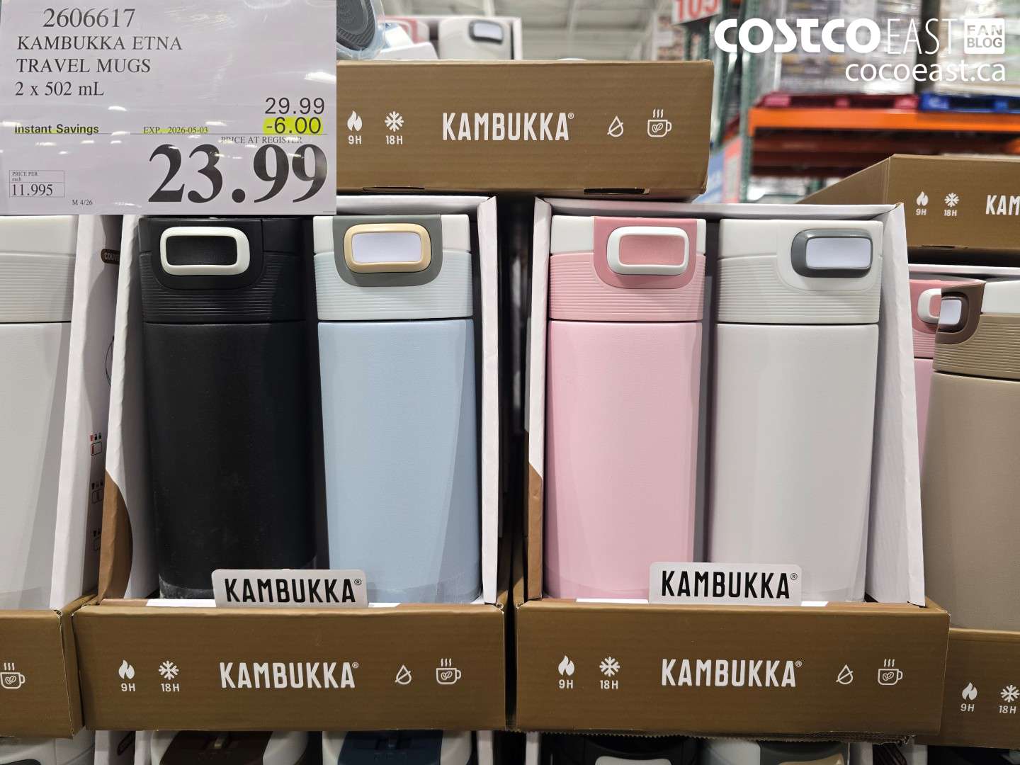 2606617 KAMBUKKA ETNA TRAVEL MUGS 2 X 502 ML ($6.00 INSTANT SAVINGS EXPIRES ON 2026-05-03) $23.99