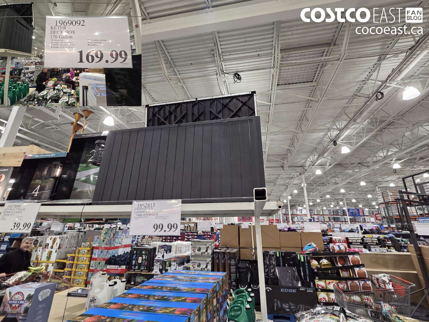 1969092 KETER DECK BOX 170 GALLON $169.99