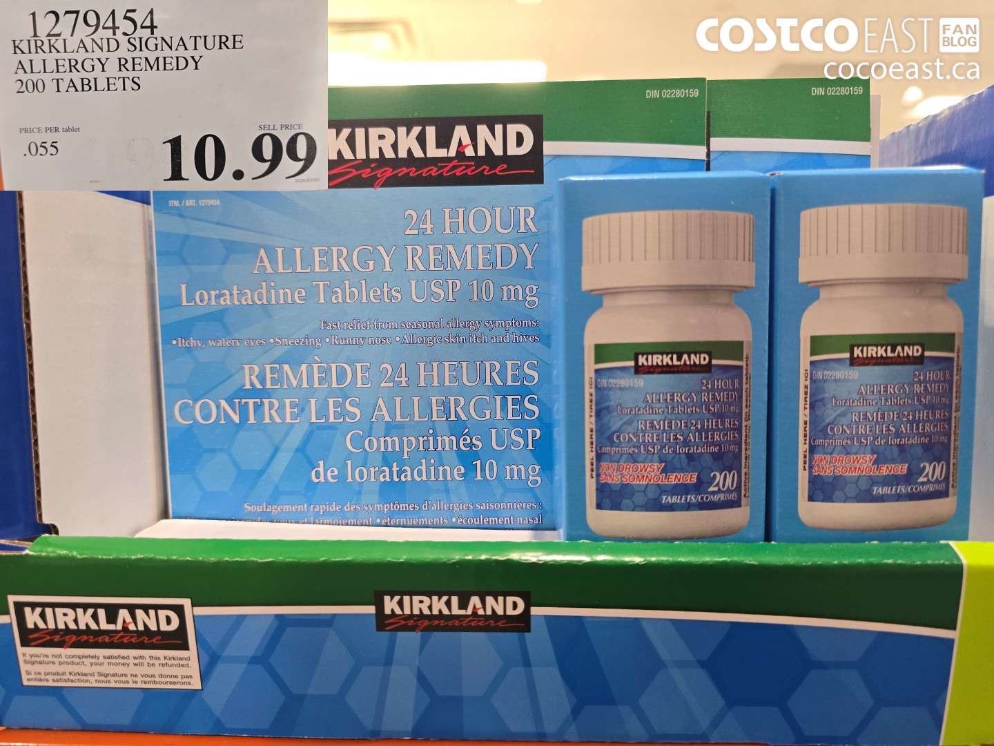1279454 KIRKLAND SIGNATURE ALLERGY REMEDY 200 TABLETS $10.99