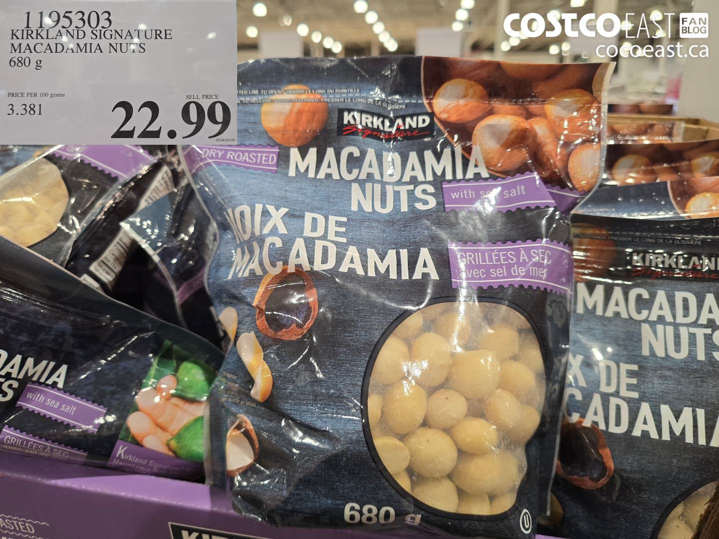 1195303 KIRKLAND SIGNATURE MACADAMIA NUTS 680 G $22.99