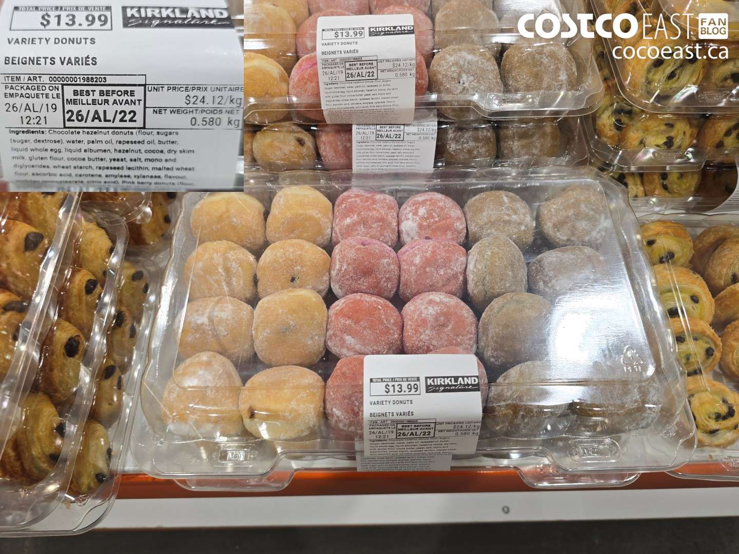 1986203 KIRKLAND SIGNATURE VARIETY DONUTS 0.580 KG $13.99